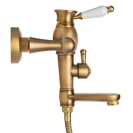 BATERIA WANNOWA VERONA ŚCIENNA RETRO S-1185V STARE ZŁOTO