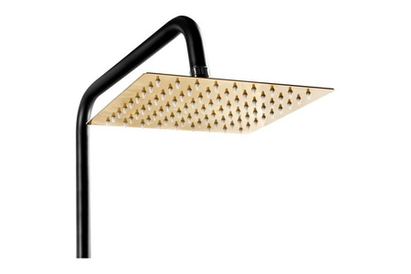 ZESTAW PRYSZNICOWY NATRYSKOWY HUGO S-1132 CZARNY ZŁOTY