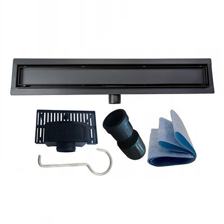 Odpływ rynnowy czarny - 700mm