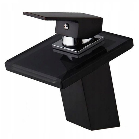 BATERIA UMYWALKOWA LUNA  SZKLANA NISKA STOJĄCA S-1002B DARK