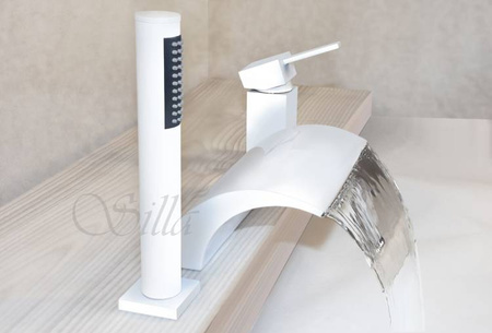 BATERIA WANNOWA CASCADE 3-OTWOROWA S-1006W BIAŁA