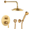 ZESTAW PRYSZNICOWY PODTYNKOWY RETRO S-1174V STARE ZŁOTO