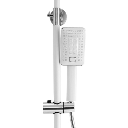 ZESTAW PRYSZNICOWY NATRYSKOWY NATYNKOWY LIVIA S-1205CW CHROM/BIAŁY