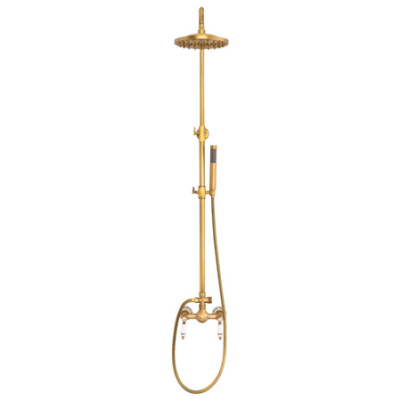 ZESTAW PRYSZNICOWY NATRYSKOWY NATYNKOWY RETRO PALOMA S-1198V STARE ZŁOTO