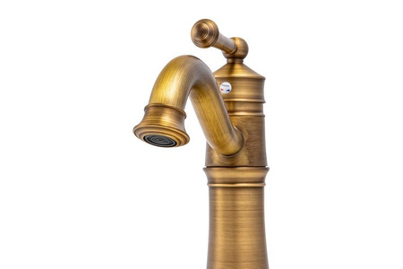 BATERIA UMYWALKOWA ADELITA STOJĄCA NISKA STARE ZŁOTO SEM-1089 RETRO