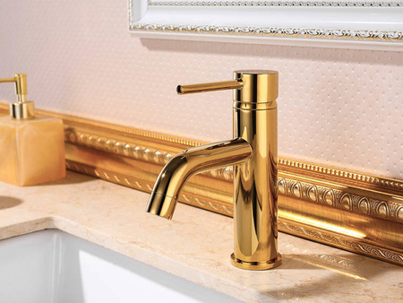 BATERIA UMYWALKOWA SENTINI STOJĄCA NISKA S-2003G ZŁOTA