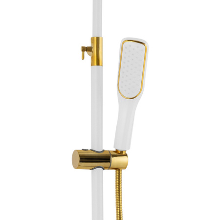 ZESTAW PRYSZNICOWY SENTINI NATRYSKOWY NATYNKOWY S-1191WG BIAŁY/ZŁOTY