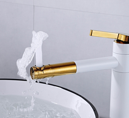 BATERIA UMYWALKOWA GIO WYSOKA OBROTOWA S-1084WG BIAŁY/ZŁOTY