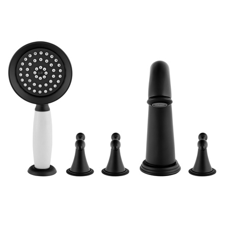 BATERIA WANNOWA 5-OTWOROWA RETRO S-1214B CZARNA