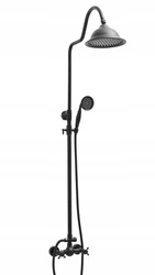 ZESTAW PRYSZNICOWY RETRO CAMILLA NATRYSKOWY NATYNKOWY  S-1158B CZARNY