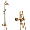 ZESTAW PRYSZNICOWY NATYNKOWY ADELITA RETRO  S-1125 STARE ZŁOTO