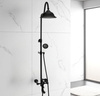 ZESTAW PRYSZNICOWY RETRO VERONA NATRYSKOWY NATYNKOWY  S-1186B CZARNY