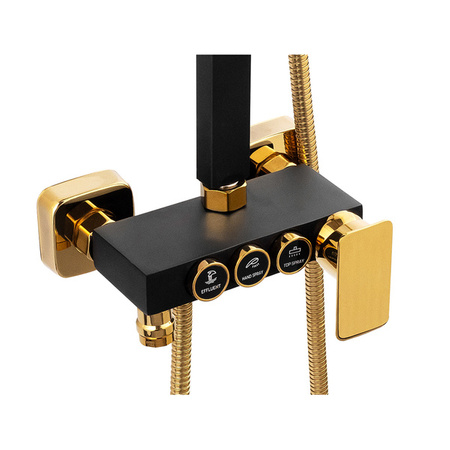 ZESTAW PRYSZNICOWY BIANCA NATRYSKOWY NATYNKOWY S-1160BG CZARNY/ZŁOTY