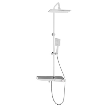 ZESTAW PRYSZNICOWY NATRYSKOWY NATYNKOWY LIVIA S-1205CW CHROM/BIAŁY