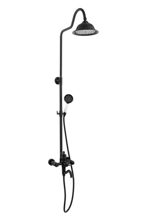 ZESTAW NATRYSKOWY RETRO ADELITA S-1125 CZARNY