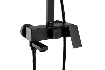 ZESTAW PRYSZNICOWY CUBO NATRYSKOWY NATYNKOWY S-1067B CZARNY