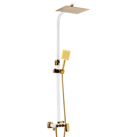 ZESTAW PRYSZNICOWY BIANCA NATRYSKOWY NATYNKOWY S-1160WG BIAŁY/ZŁOTY