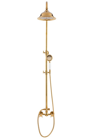ZESTAW PRYSZNICOWY RETRO CAMILLA NATRYSKOWY NATYNKOWY S-1158 ZŁOTY
