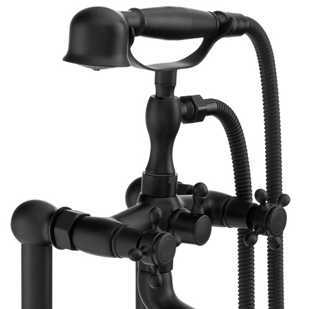 BATERIA WANNOWA CAMILLA WOLNOSTOJĄCA RETRO S-1071B CZARNA