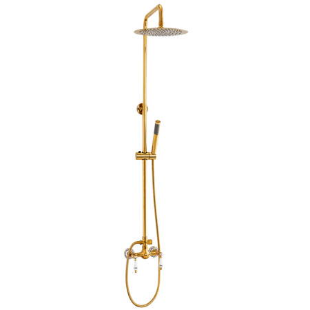ZESTAW PRYSZNICOWY NATRYSKOWY NATYNKOWY RETRO PALOMA S-1198G ZŁOTO