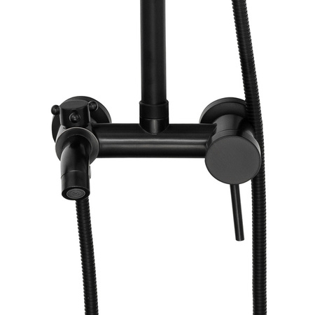 ZESTAW PRYSZNICOWY RETRO SENTIINI NATRYSKOWY NATYNKOWY S-1188B CZARNY