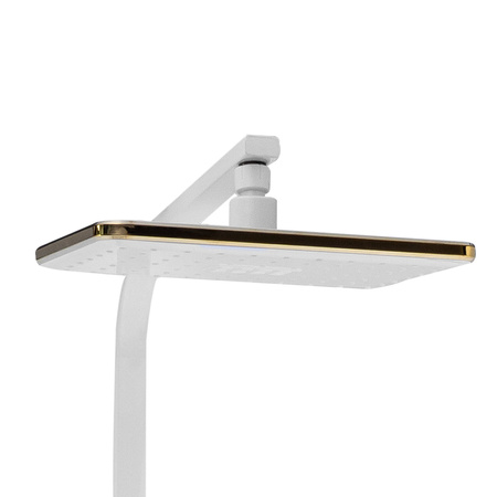 ZESTAW PRYSZNICOWY NATRYSKOWY NATYNKOWY CUBO S-1067WG BIAŁY/ZŁOTY