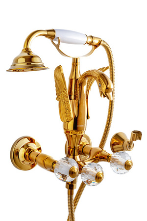 BATERIA WANNOWA ŚCIENNA SWENNA RETRO S-1177G ZŁOTA