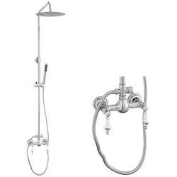 ZESTAW PRYSZNICOWY NATRYSKOWY NATYNKOWY RETRO PALOMA S-1198 CHROM