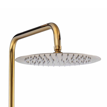 ZESTAW PRYSZNICOWY NATRYSKOWY NATYNKOWY RETRO CAMILLA S-1197G ZŁOTY