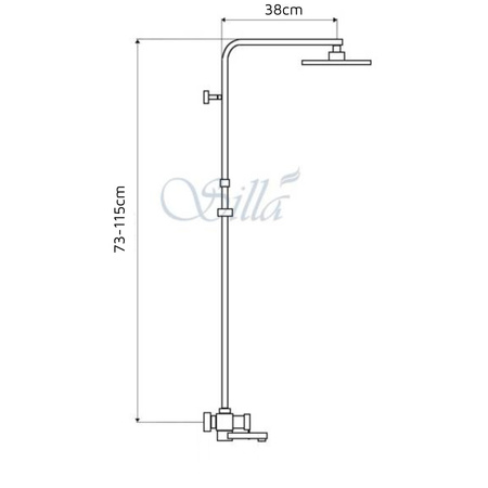 ZESTAW PRYSZNICOWY NATRYSKOWY NATYNKOWY AURORA S-1199G ZŁOTY