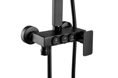 ZESTAW PRYSZNICOWY BIANCA NATRYSKOWY NATYNKOWY S-1160B CZARNY