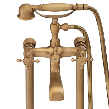 BATERIA WANNOWA CAMILLA WOLNOSTOJĄCA RETRO S-1071V STARE ZŁOTO