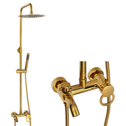 ZESTAW PRYSZNICOWY SENTINI NATRYSKOWY NATYNKOWY  S-1191G ZŁOTY