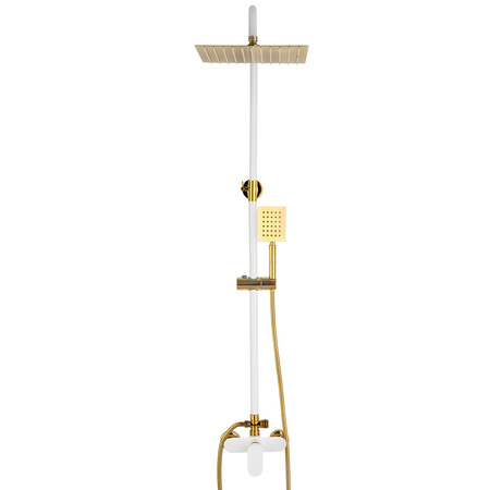 ZESTAW PRYSZNICOWY MARTINA NATRYSKOWY NATYNKOWY S-1190WG BIAŁY/ZŁOTY