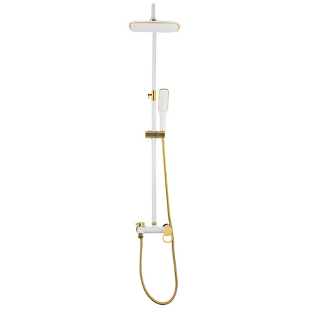 ZESTAW PRYSZNICOWY SENTINI NATRYSKOWY NATYNKOWY S-1191WG BIAŁY/ZŁOTY
