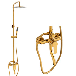 ZESTAW PRYSZNICOWY NATRYSKOWY NATYNKOWY VALERIA S-1200G ZŁOTY