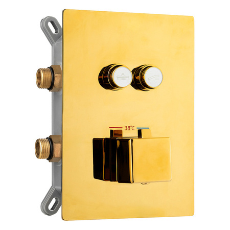 ZESTAW PRYSZNICOWY CUBO NATRYSKOWY PODTYNKOWY S-1171G ZŁOTY