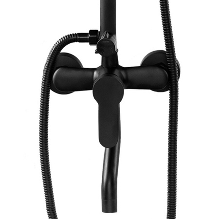 ZESTAW PRYSZNICOWY NATRYSKOWY NATYNKOWY VALERIA S-1200B CZARNY