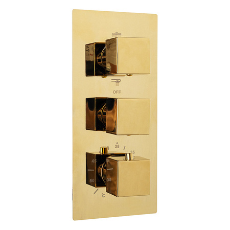 ZESTAW PRYSZNICOWY ENZO PODTYNKOWY Z TERMOSTATEM S-1159 ZŁOTY