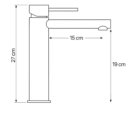 BATERIA UMYWALKOWA BELLA WYSOKA S-2002WG BIAŁA/ZŁOTA