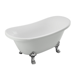 WANNA WOLNOSTOJĄCA BELLA AKRYLOWA RETRO 170 X 75 CM BIAŁA