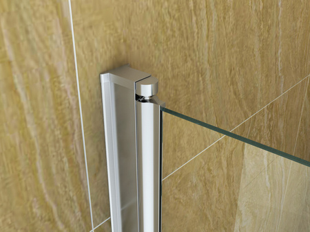 PARAWAN NAWANNOWY MARION 2-SKRZYDŁOWY 100X140 RUCHOMY CHROM