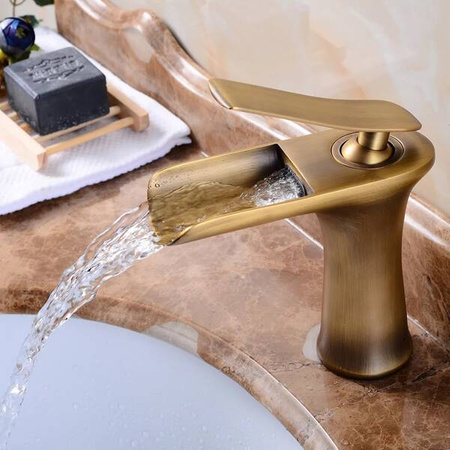 BATERIA UMYWALKOWA STOJĄCA EVANA NISKA RETRO S-1180VG STARE ZŁOTO