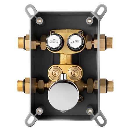 ZESTAW PRYSZNICOWY CARLO NATRYSKOWY PODTYNKOWY S-1172 CHROM