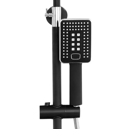 ZESTAW PRYSZNICOWY NATRYSKOWY NATYNKOWY LIVIA S-1206BC CZARNY/CHROM