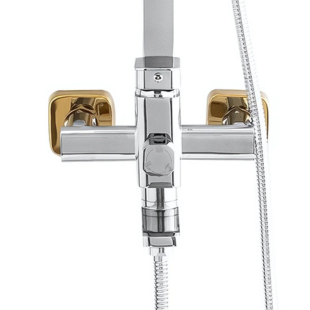 ZESTAW PRYSZNICOWY NATYNKOWY CUBO S-1196 CHROM