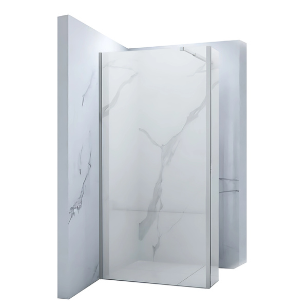 ŚCIANKA PRYSZNICOWA WALK-IN 2-CZĘŚCIOWA 80x40x200 TRANSPARENT CHROM
