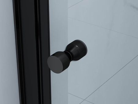 DRZWI PRYSZNICOWE SKŁADANE BOSTON - 190 X 95 CM CZARNY