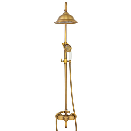 ZESTAW PRYSZNICOWY RETRO LORENZA NATRYSKOWY NATYNKOWY S-1189V STARE ZŁOTO