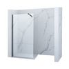 ŚCIANKA PRYSZNICOWA WALK-IN 110x200 TRANSPARENT CZARNA